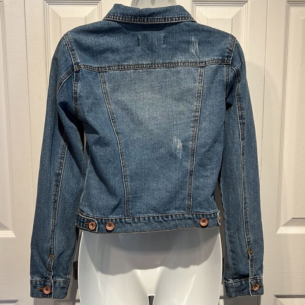 Ci Sono Slightly Distressed Jean Jacket Size Small‎ - Picture 7 of 12